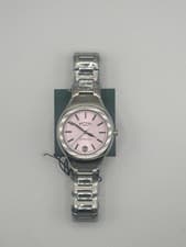 Image of Ladies Rotary Kensington Pink Dial Stainless Steel Wristwatch LB05105/39