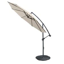 Image of 3M Cantilever Banana Parasol Garden Sun Shade Hanging Umbrella with Base Weight