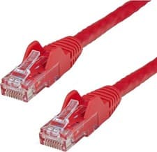 Image of StarTech.com 100ft CAT6 Ethernet Cable Red CAT 6 Gigabit Ethernet Wire