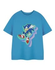 Image of Sonic the Hedgehog Blue Glow Trio Short Sleeved T-Shirt Boys