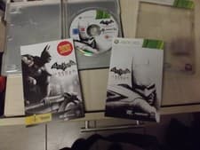 Image of Batman Arkham City Xbox 360,main pic shows steel book open,& WITH COVER, READ AD