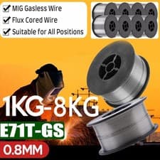Image of 8KG Gasless Mig Welding Wire 0.8mm 1kg Flux Core Wire Cored Welder Reel No Gas