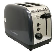 Image of Russell Hobbs 2 Sl Toaster St Steel Lift &Look Wide Slot Variable Grey 26552 A
