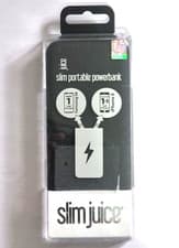 Image of slim juice SLIM PORTABLE 5000mAh POWERBANK for smartphones black - marks on box