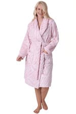 Image of Camille Women's Supersoft Fleece Bathrobe with Shawl Collar & Pockets