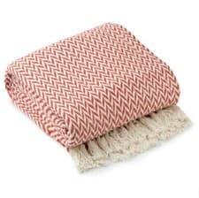 Image of Chevron Collection Recycled Cotton Throw