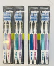 Image of 8 Toothbrush Reach Listerine Interdental Firm (4 x Twin Pack) Multipack Savings