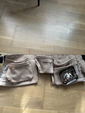 Image of Kuny's AP-427X suede leather carpenter's work apron with 12 pockets