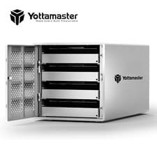 Image of Yottamaster 4 Bay RAID Type B Hard Drive Enclosure Aluminium For 2.5" 3.5" HDD