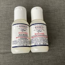 Image of 2x Kiehls Body Fuel All In One Energising Hair & Body Wash 30ml Each New