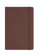 Image of Silvine Executive A5 Soft Feel Notebook with Strap – Ruled, Black, Green and Tan