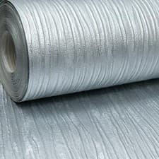 Image of Plain Cassiel Textured Metallic Silver Shimmer Wallpaper Free Match Grey SALE