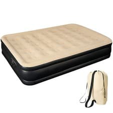 Image of Inflatable High Raised AirBed Mattress Builtin Electric Pump Single Double Queen