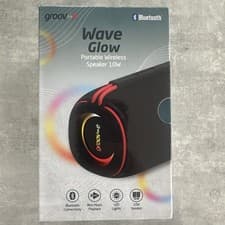 Image of Groov-e Wave Glow Portable Wireless Bluetooth Speaker 10W LED Lights Travel 8hrs