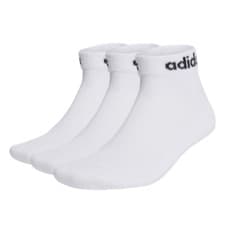 Image of Adidas Mens Womens Fully Cushioned 3 Pairs Trainers Ankle Sports Socks UK Size