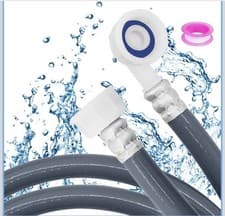 Image of 3m Universal Washing Machine Hose Cold Water Inlet Pipe Dishwasher Extension 3/4