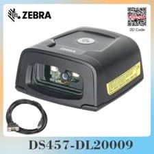 Image of Zebra DS457-DL20009 Desktop Fixed Mount 1/2D Imager Reader USB Barcode Scanner