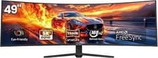 Image of CRUA 49" Ultra-Wide Curved Gaming Monitor 165Hz 32:10 DFHD 5120 x 1440, 1500R