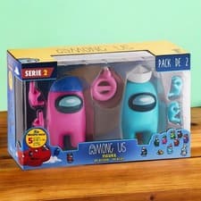 Image of Among Us Figures Kids Action Figure Toys Series 2 Crewmate Pink Cyan Gift