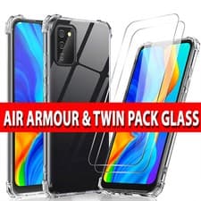 Image of For Samsung A12 A52 A32 A02s S20 FE Case Cover / Tempered Glass Screen Protector