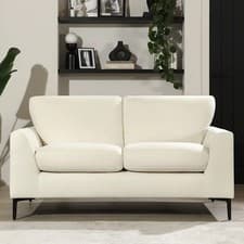 Image of Lexi 2 Seater Sofa, Cream House Plush Fabric Cost £399.00 Boxed Local Delivery 