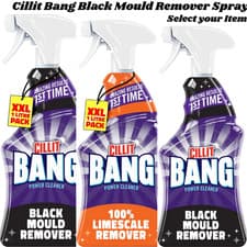 Image of Cillit Bang Black Mould Remover Spray Bathroom Kitchen Cleaner Effortless Shine