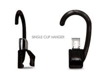 Image of Black Plastic Single Clip Hanger Ideal Use For Scarf, Belts, gloves and socks