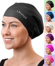 Image of Limmys Premium Swimming Cap for Women with Long Hair – Soft Silicone Swim Cap