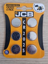 Image of JCB CR2025 3V Lithium Button Coin Cell Battery DL2025 BR2025