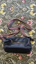 Image of Accessorize Navy Soft Webbing Cross-Body Bag