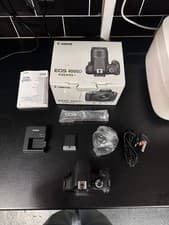 Image of Canon EOS 4000D DSLR Camera and EF-S 18-55 mm f/3.5-5.6 III Lens-Great-Uk Stock