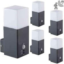 Image of 10x Trade Pack E27 Lamp Base Wall Light IP44 Outdoor PIR Movement Motion Sensor 