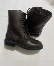 Image of clarks Tilham lace ladies soft leather boots(dark brown)size uk6D Eu39.5 RRP£150