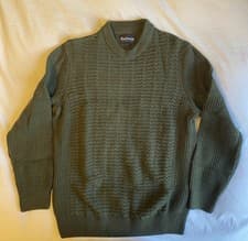 Image of Barbour Green Wool Jumper Size S
