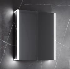 Image of LED Bathroom Mirror Cabinet with Shaver Socket and Demister Pad - 600 X 700mm