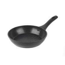 Image of Salter Frying Pan Geo Hex Forged Aluminium Dishwasher Induction Safe Black 20 cm