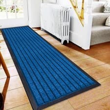 Image of Non Slip Rubber Back Barrier Mat Large Heavy Duty Door Mats Kitchen Floor Rug UK