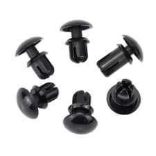 Image of Push-In Rivets Plastic Rivet Trim Clips Fasteners Dia 2mm-6mm Black Nylon Rivet
