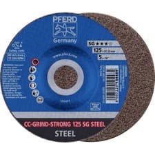 Image of PFERD 64181125 CC-GRIND-STRONG steel Grinding Disc 125mm 10 pcs