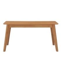 Image of Dining Bench, Light Oak Veneer Wooden Bench 90cm for Kitchen Table, Bench Seat
