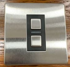 Image of Lightwave RF (Gen 2) Smart Dimmer Switch - 1 Gang Switch L21 Stainless steel.