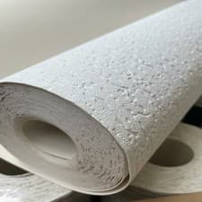 Image of Anaglypta Thick Textured White Paintable Vinyl Durable Heavy Duty Wallpaper