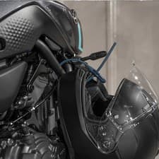 Image of Hiplok V2 Z-LOK Combo - Lightweight Security Tie Helmet Lock Blue - ZCOMB1BL