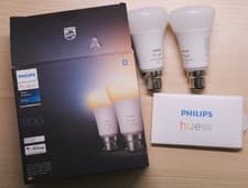 Image of Philips Hue White Ambiance B22 Smart Bulb 1100 Lumens(2-Pack) (Bluetooth)