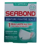 Image of 3 X Seabond Denture Fixative Seals, Soft Adhesive Cushion,LastAll Day, 15 Uppers
