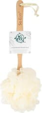 Image of So Eco Long Handle Shower Pouf, White (80 40 036)