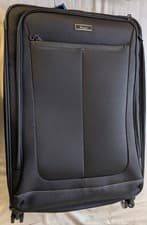 Image of New It Luggage 8-Wheel Large Suitcase Black 28.9" Soft Handle Wheeled TSA Lock