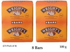 Image of Wrights Coal Tar Soap 100g Bar Traditional Antiseptic All Skin Types ( 8 Soap )