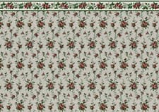 Image of DOLLS HOUSE WALLPAPER STICK-ON SELF ADHESIVE MATTE LANDSCAPE 1:!2th Scale A4