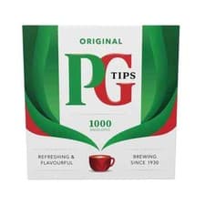 Image of PG Tips Original Tea 1000 Individually Enveloped Tagged Tea Bags Sachets